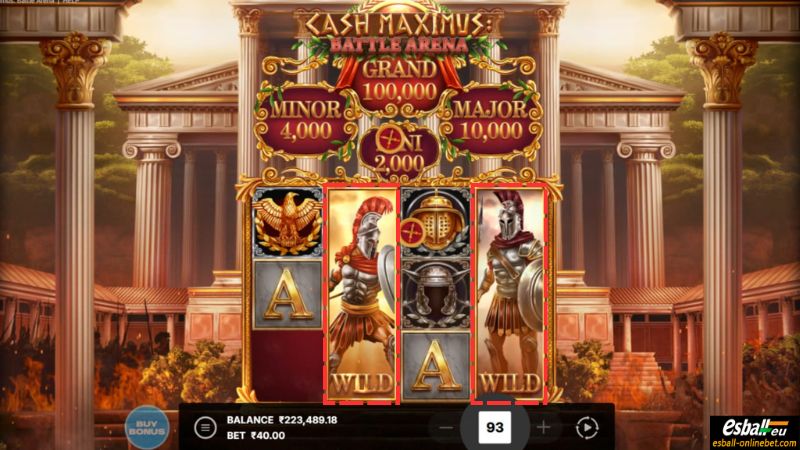 Cash Maximus: Battle Arena Slot Ally and an Enemy Big Wild Cash Maximus: Battle Arena Slot Ally and an Enemy Big Wild