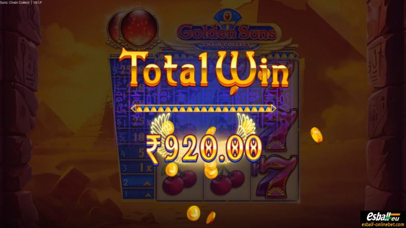 Golden Suns Chain Collect Slot Big Win