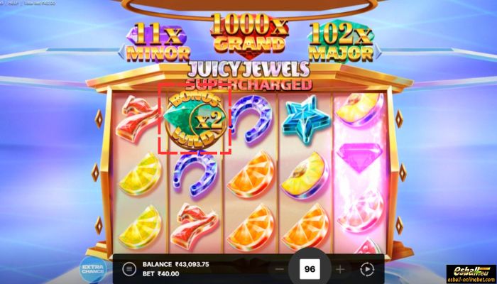 Juicy Jewels Supercharged Slot Green Diamond