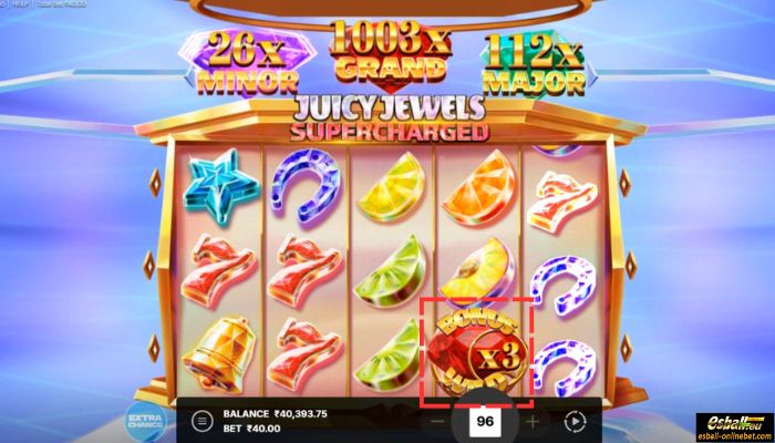 Juicy Jewels Supercharged Slot Red Diamond
