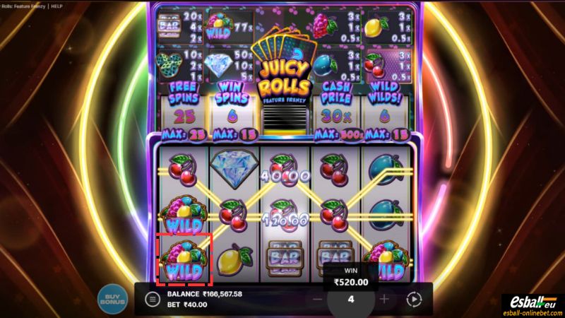 Juicy Rolls: Feature Frenzy Slot Wild Juicy Rolls: Feature Frenzy Slot Wild