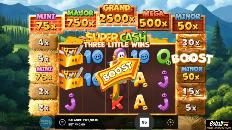 Super Cash: Three Little Wins Slot Booster Feature Super Cash: Three Little Wins Slot Booster Feature