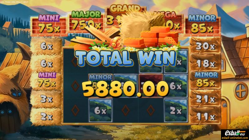 OCTOPLAY Super Cash: Three Little Wins Big Win OCTOPLAY Super Cash: Three Little Wins Big Win