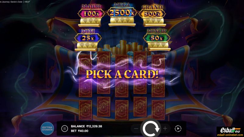 Treasure Journey: Genie's Gold Slot Pick a Card Bonus Treasure Journey: Genie's Gold Slot Pick a Card Bonus