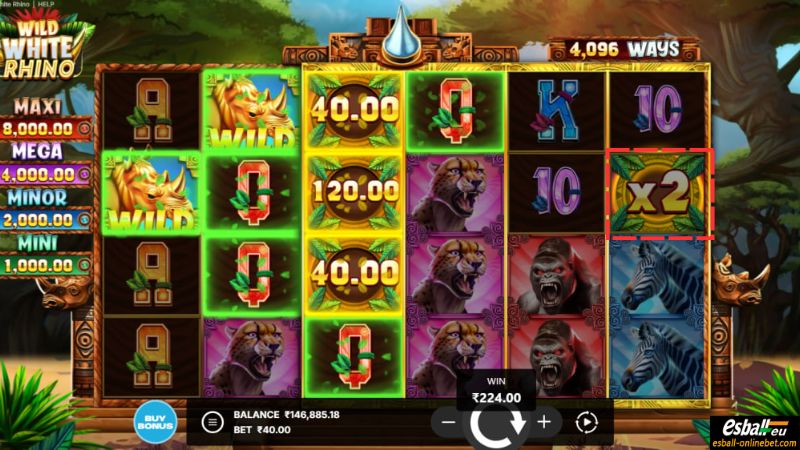 Wild White Rhino Slot Cash Prizes Wild White Rhino Slot Cash Prizes