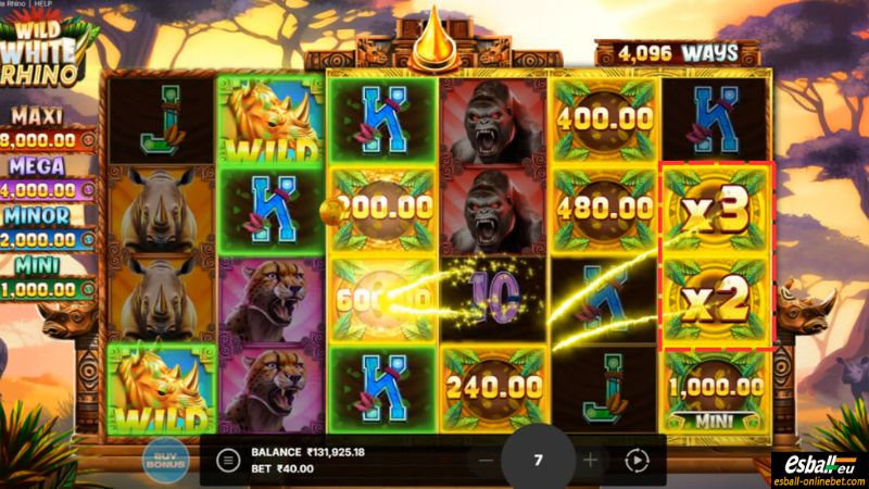 Wild White Rhino Slot Multipliers Wild White Rhino Slot Multipliers
