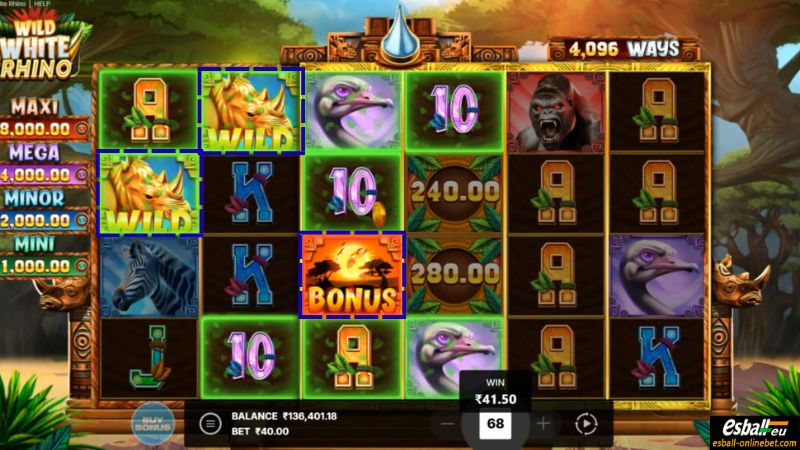 Wild White Rhino Slot Free Spins Wild White Rhino Slot Free Spins
