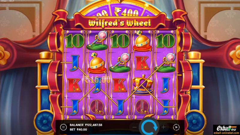 Wilfred's Wheel Slot Royal Curtain Wilfred's Wheel Slot Royal Curtain