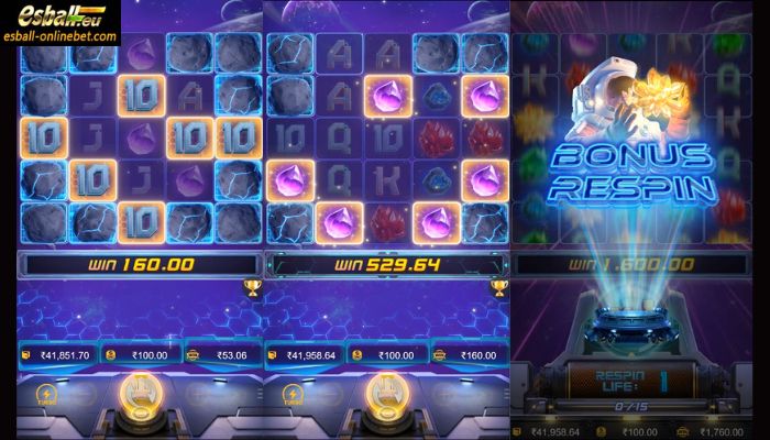 Galactic Gems Slot Bonus Respin Feature Galactic Gems Slot Bonus Respin Feature