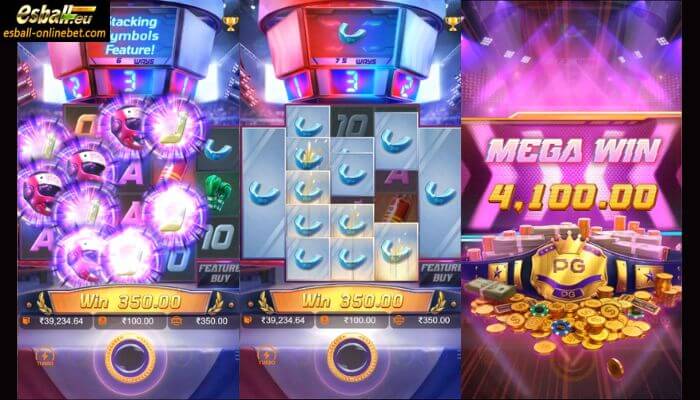 Knockout Riches Slot Stacking Symbols Feature