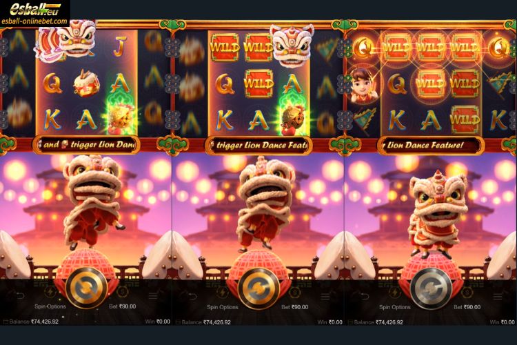 Prosperity Lion Slot - Dancing Lion Feature Prosperity Lion Slot - Dancing Lion Feature