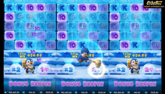 The Great Icescape Slot Bonus Respins Feature The Great Icescape Slot Bonus Respins Feature