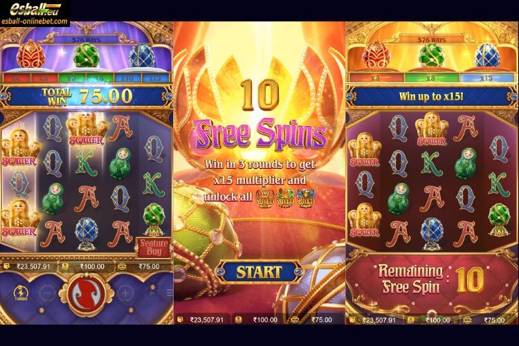 PG Tsar Treasures Slot Free Spin