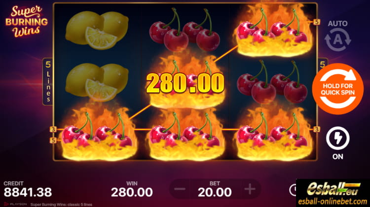 Super Burning Wins Slot Big Win Super Burning Wins Slot Big Win