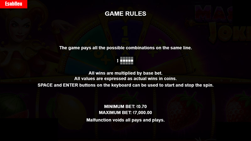 How To Play Master Joker Slot Machine
