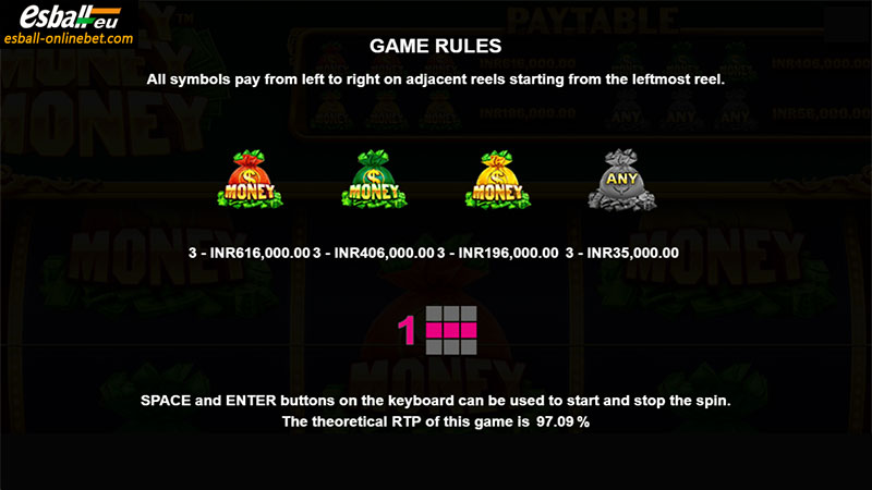 PP Money Money Money Slot Machine Game Rules