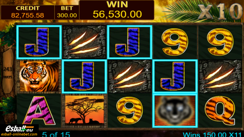 5 Tigers Slot Machine Big Win 2