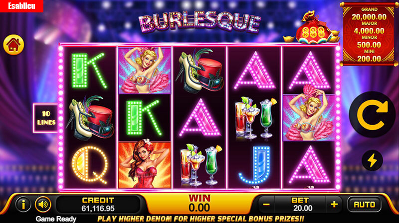 Burlesque 2 Slot Machine