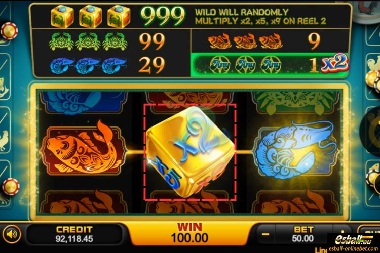 Fish Prawn Crab Slot Wild Multiplier