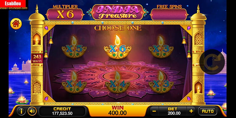 India Treasure Slot Machine Free Spins Bonus