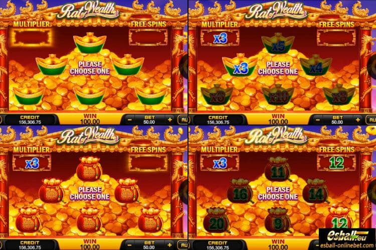 Rat of Wealth Free Spins Bonus Feature