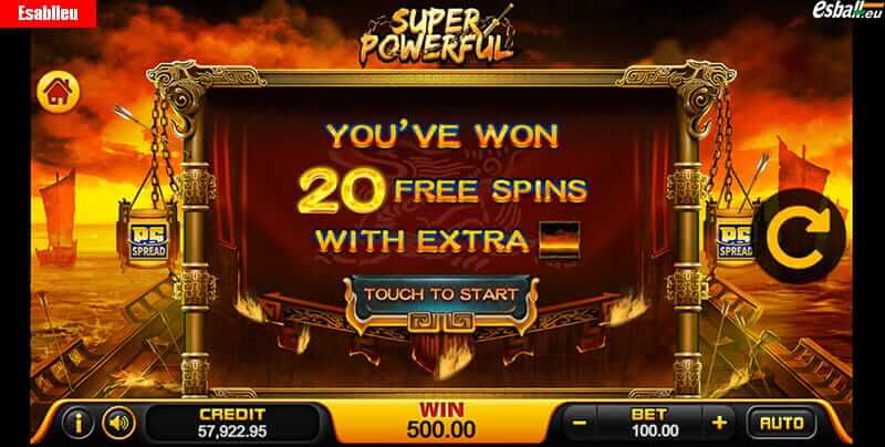 Super Powerful Slot Machine Free Spins Bonus