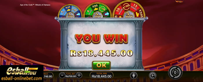Age of The Gods Wheels of Olympus Jackpot Age of The Gods Wheels of Olympus Jackpot