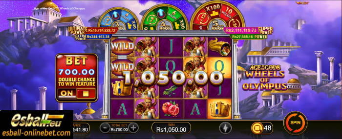 Age of The Gods Wheels of Olympus Big Win Age of The Gods Wheels of Olympus Big Win