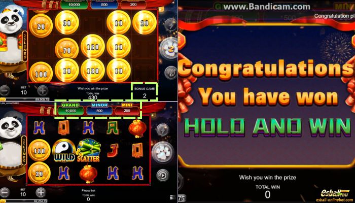 Panda King HOLD AND WIN Slot Bonus Game Feature Panda King HOLD AND WIN Slot Bonus Game Feature