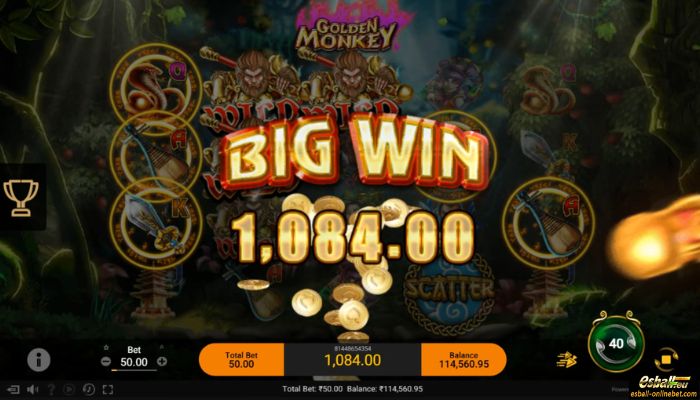 Spadegaming Golden Monkey Slot Big Win