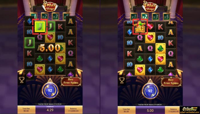 Poker Ways Slot Gold Plated Symbol