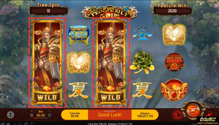 Prosperity Gods Slot Spring - Expanding Wild