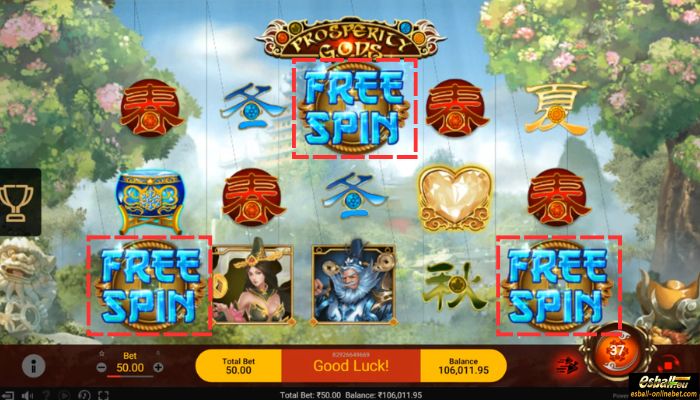 Prosperity Gods Slot Scatter