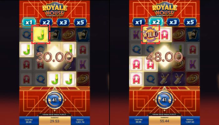 Royale House Slot Transforming Gold To Wild