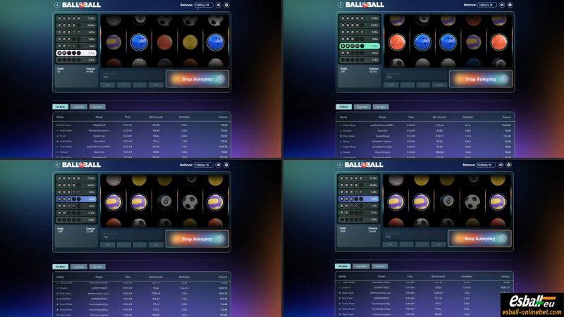 Ball&Ball Slot Paytable