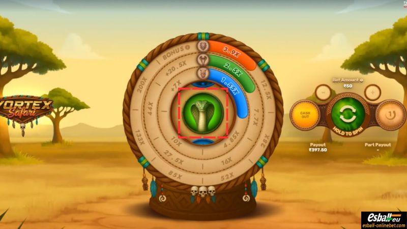 Vortex Safari Slot Snake Symbol