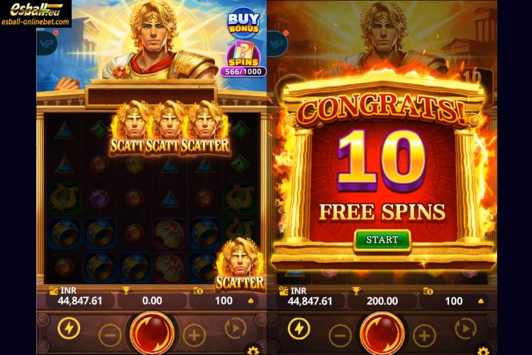 God Of The Sun Slot Free Spins Feature
