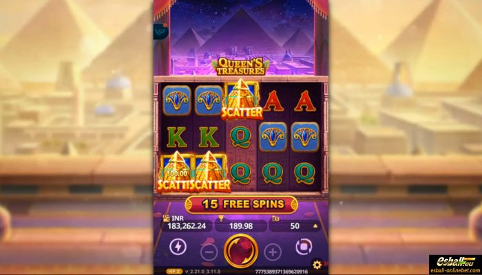 Queen's Treasures Slot Free Spins Feature Queen's Treasures Slot Free Spins Feature