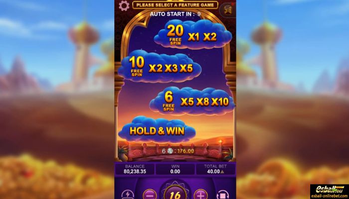 Magic Lamp Slot Feature Selection