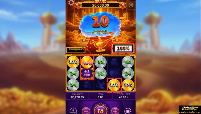 Magic Lamp Slot Hold & Win Feature