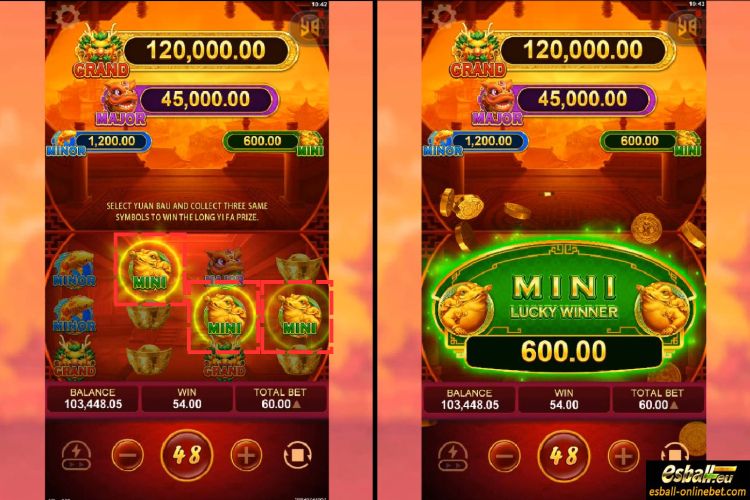 Money Horse Long Yi Fa Mini Game