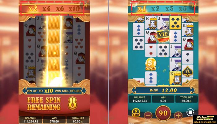 Royal Ace Slot Win Multiplier Feature
