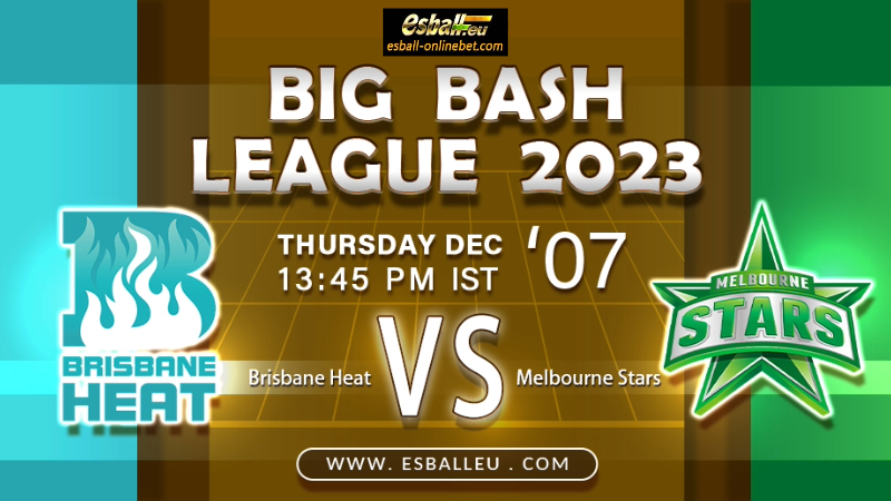 Brisbane Heat vs Melbourne Stars prediction BBL 2023-24