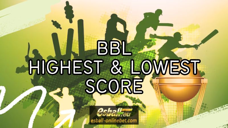 BBL Highest Score and BBL Lowest Score in History