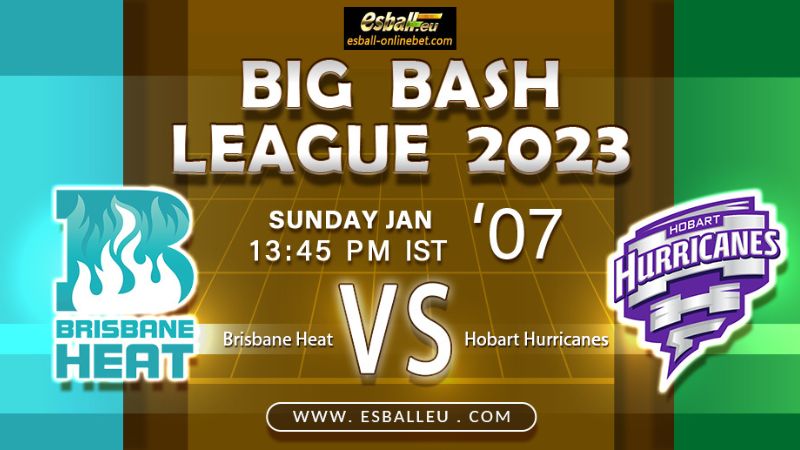 Brisbane Heat vs Hobart Hurricanes prediction BBL 2023-24