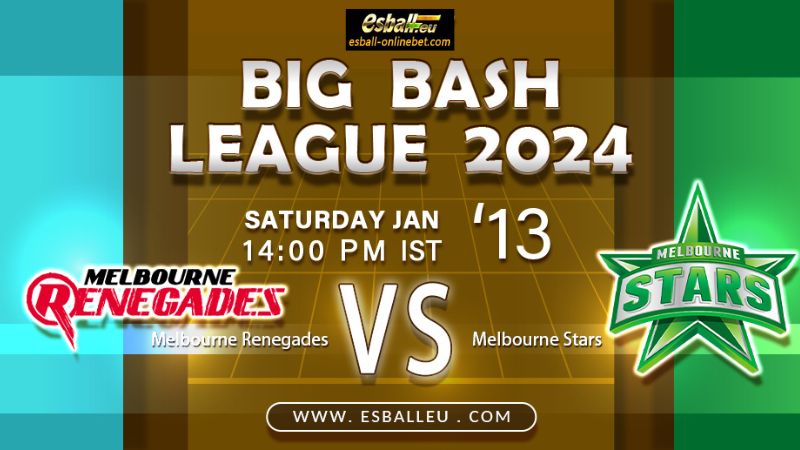 Melbourne Renegades vs Melbourne Stars prediction BBL 2024