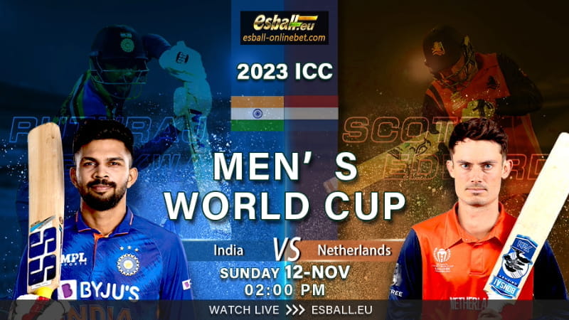 ICC World Cup India vs Netherlands Match Prediction Countdown