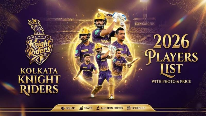 KKR 2026 Players List With Photo & Price