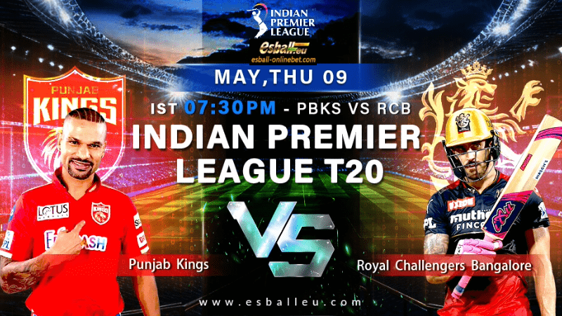 9 May IPL Match Prediction RCB vs PBKS: A Showdown in Dharamshala
