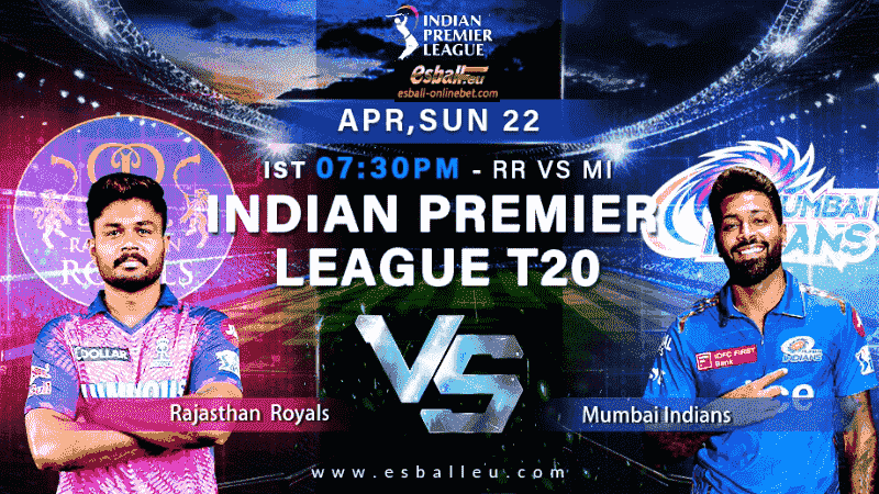 22 April IPL Match Prediction: MI vs RR, Mumbai takes on Rajasthan